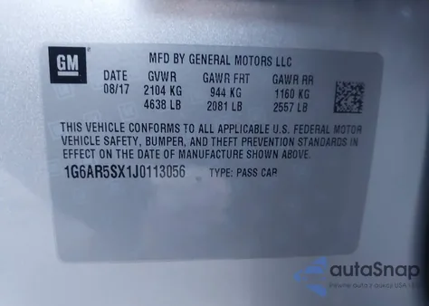 2018 Cadillac Cts Luxury from USA, damaged, VIN 1G6AR5SX1J0113056